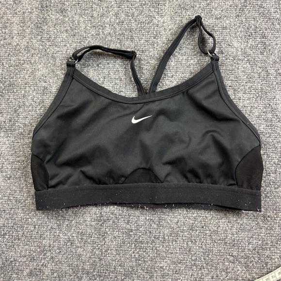 NIKE Women’s Dri-Fit Black Racerback Sports Bra size: Large - Picture 1 of 9